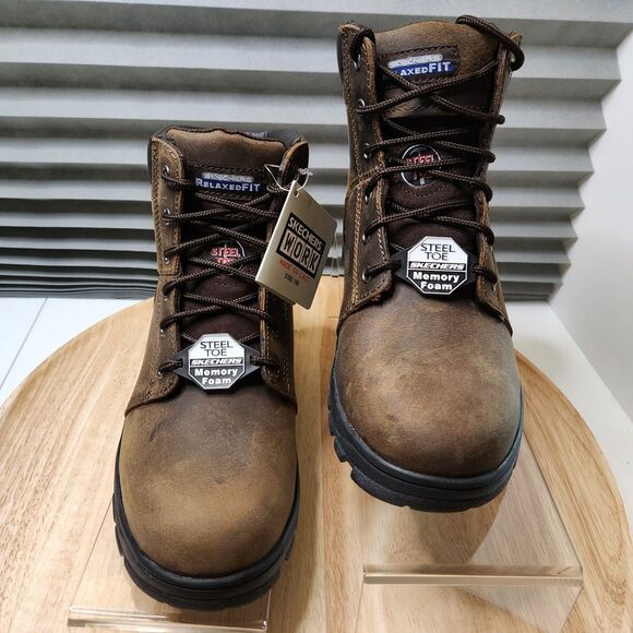 Skechers Steel Toe Work Boots | Women’s Size 10 | Slip-Resistant - Picture 7 of 10